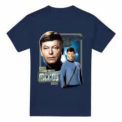 Star Trek Mens Leonard McCoy T-Shirt - 3XL, Navy