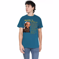 Star Trek Mens Quarks Rules T-Shirt - L, Slate