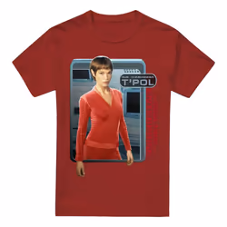 Star Trek Mens T'Pol T-Shirt - XXL, Cardinal