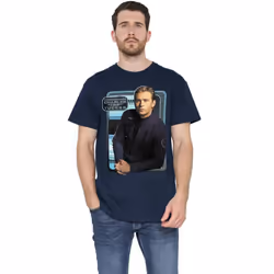 Star Trek Mens Trip Tucker T-Shirt - XL, Navy