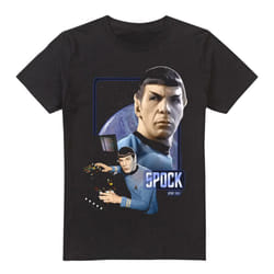 Star Trek Mens Spock T-Shirt - XL, Black