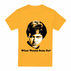 Star Trek Mens What Would Sulu Do T-Shirt - S, Gold