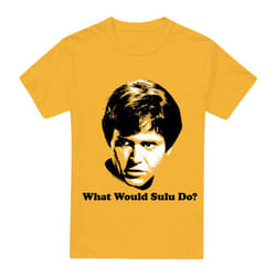Star Trek Mens What Would Sulu Do T-Shirt - S, Gold