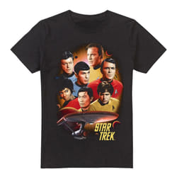 Star Trek Mens Heart of the Enterprise T-Shirt - XXL, Black