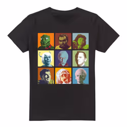 Star Trek Mens Alien Squares T-Shirt - S, Black
