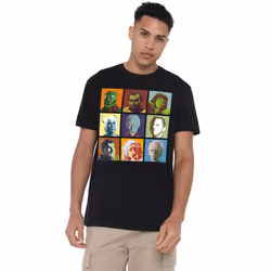 Star Trek Mens Alien Squares T-Shirt - XL, Black
