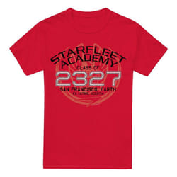 Star Trek Mens Graduation Jean-Luc Picard T-Shirt - XL, Red