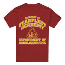 Star Trek Mens Xenolinguistics T-Shirt - M, Cardinal