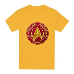 Star Trek Mens Command T-Shirt - M, Gold
