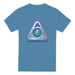 Star Trek Mens Astrophysics T-Shirt - XXL, Carolina Blue