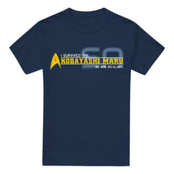 Star Trek Mens I Survived T-Shirt - S, Navy