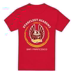 Star Trek Mens Academy Heraldry T-Shirt - 4XL, Red
