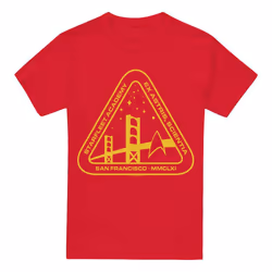 Star Trek Mens Gold Academy T-Shirt - S, Red