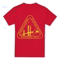 Star Trek Mens Gold Academy T-Shirt - XXL, Red