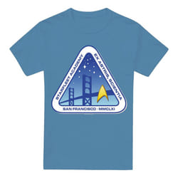 Star Trek Mens Colour Logo T-Shirt - 3XL, Carolina Blue