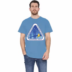 Star Trek Mens Colour Logo T-Shirt - 3XL, Carolina Blue
