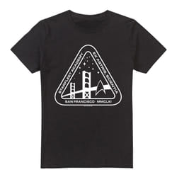 Star Trek Mens White Academy Logo T-Shirt - 3XL, Black