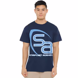 Star Trek Mens SA Logo T-Shirt - XL, Navy