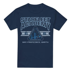 Star Trek Mens Starfleet Academy Earth T-Shirt - XXL, Navy