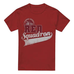 Star Trek Mens Red Squadron Sport T-Shirt - M, Cardinal