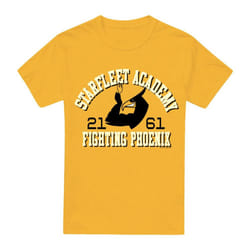Star Trek Mens Go Fleet T-Shirt - S, Gold