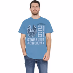 Star Trek Mens 2161 T-Shirt - M, Carolina Blue