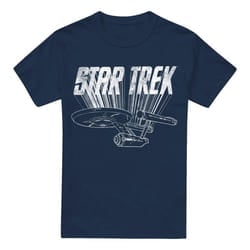 Star Trek Mens Ship T-Shirt - 3XL, Navy