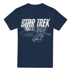 Star Trek Mens Ship T-Shirt - 4XL, Navy