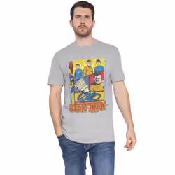 Star Trek Mens Vintage Collage T-Shirt - XXL, Sport Heather