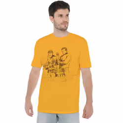 Star Trek Mens Brains & Guts T-Shirt - XXL, Gold