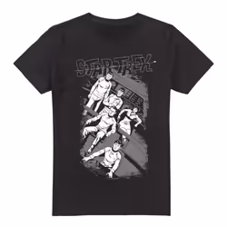 Star Trek Mens Tilted Bridge Retro T-Shirt - S, Black