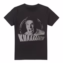 Star Trek Mens Khan Distressed T-Shirt - M, Black