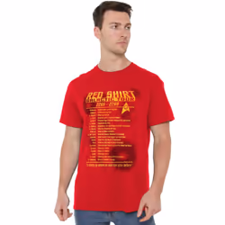 Star Trek Mens Red Shirt Tour T-Shirt - L, Red
