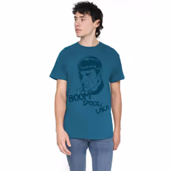 Star Trek Mens Boom Spocka Laka T-Shirt - XL, Slate
