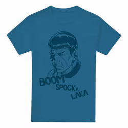 Star Trek Mens Boom Spocka Laka T-Shirt - XXL, Slate