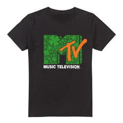 MTV Mens Shamrock Logo St Patricks Day T-Shirt - 5XL, Black
