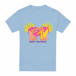 MTV Mens Spring Break '88 T-Shirt - 3XL, Light Blue