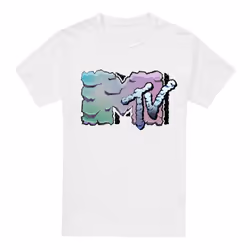 MTV Mens Gradient T-Shirt - 4XL, White