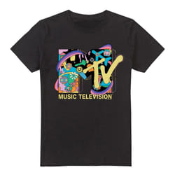 MTV Mens Vacation Icons T-Shirt - L, Black