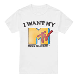 MTV Mens I Want My MTV 2 T-Shirt - S, White