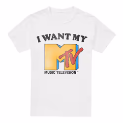 MTV Mens I Want My MTV 2 T-Shirt - 3XL, White