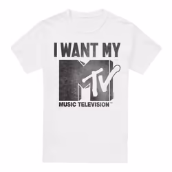 MTV Mens I Want It T-Shirt - 5XL, White