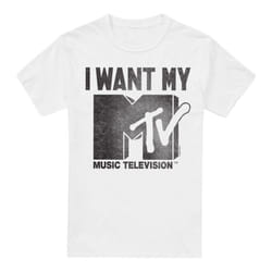 MTV Mens I Want It T-Shirt - 5XL, White