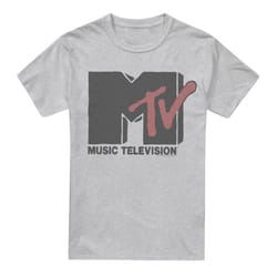 MTV Mens Logo T-Shirt - XL, Sport Heather