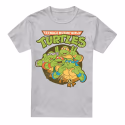 Teenage Mutant Ninja Turtles Mens Silly Turtles T-Shirt - 5XL, Sport Heather