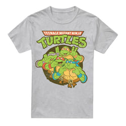 Teenage Mutant Ninja Turtles Mens Silly Turtles T-Shirt - 5XL, Sport Heather