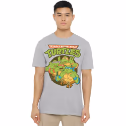 Teenage Mutant Ninja Turtles Mens Silly Turtles T-Shirt - 5XL, Sport Heather