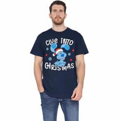 Blue's Clues & You! Mens Christmas T-Shirt - 5XL, Navy