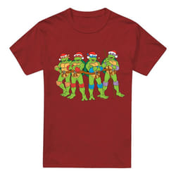 Teenage Mutant Ninja Turtles Mens In The Christmas Spirit T-Shirt - S, Cardinal