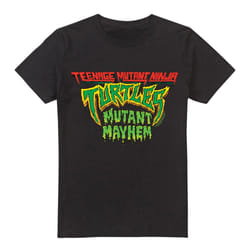 Teenage Mutant Ninja Turtles Mens Mutant Mayhem Logo T-Shirt - XL, Black